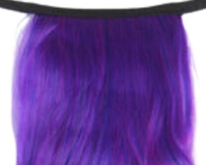 best weft hair extensions - purple curly long 4