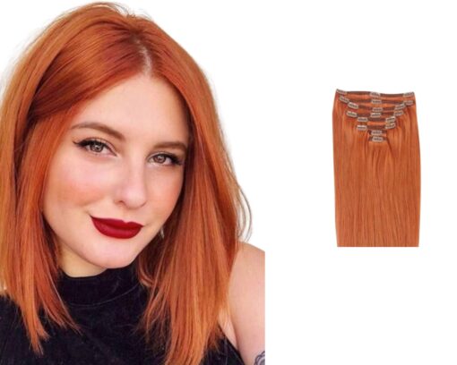 betterlength clip ins ginger short straight 1
