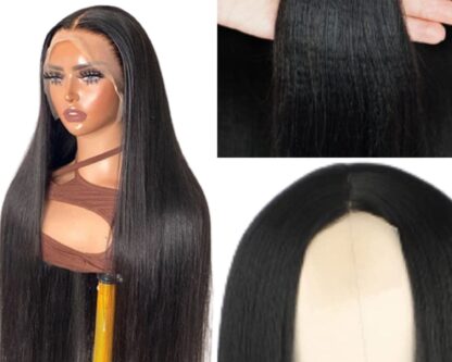 black tape in hair extensions-long straight 3