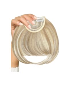 blonde bangs clip in wavy long 4