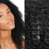 brazilian clip in hair extensions black kinky curly 1