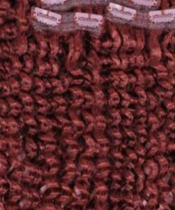 burgundy clip in hair extensions kinky curly 4