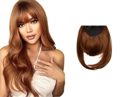 clip in bettie bangs-ginger body wave long 1