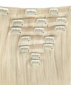 clip in hair extension blonde long straight4