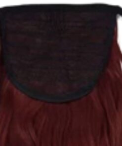 clip in ponytail curly red long 4