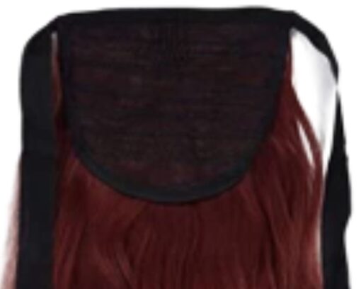 clip in ponytail curly red long 4