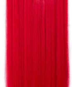 clip in red hair extension straight long4
