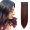 clip in red highlights long straight 1
