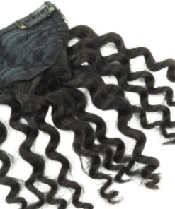 clip in wispy bangs black kinky curly 4