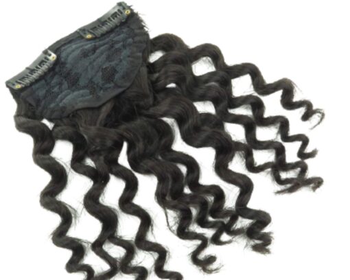 clip in wispy bangs black kinky curly 4