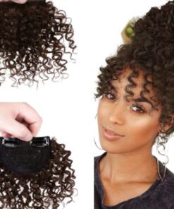 clip in wispy bangs ginger kinky curly 1