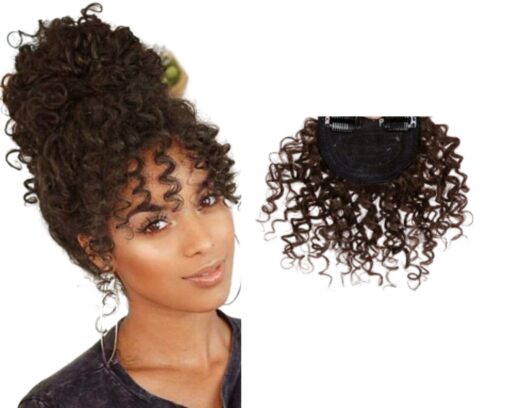 clip in wispy bangs ginger kinky curly 2