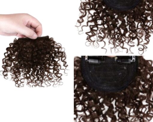 clip in wispy bangs ginger kinky curly 3