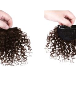 clip in wispy bangs ginger kinky curly 4