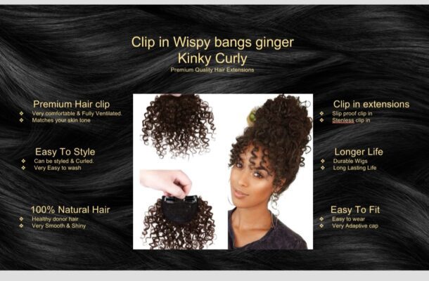 clip in wispy bangs ginger kinky curly5