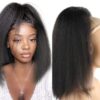 clip on ponytail for short hair black straight 3