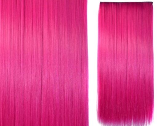 extension for hair pink long straight 4
