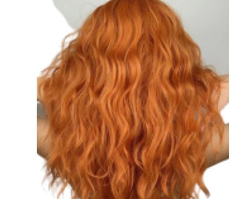 ginger hair extensions clip in body wave long 4