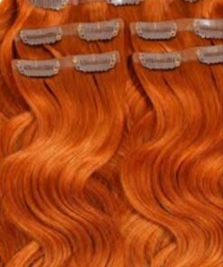 hair extensions clip in for thin hair orange4