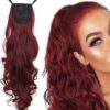 high quality hair extensions wine curly long 1