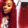 kinky ponytail red long 1