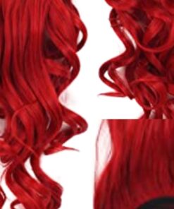 long hair extension red curly 3