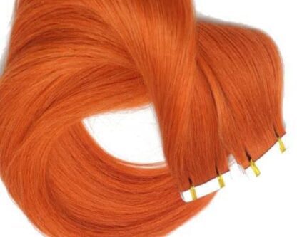 mini tape in hair extensions-ginger long straight 4