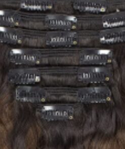 natural ombre curly hair extensions clip in brown long 4