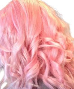 pink hair clip in extensions body wave long 4