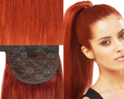 ponytail hair piece-ginger long straight 2