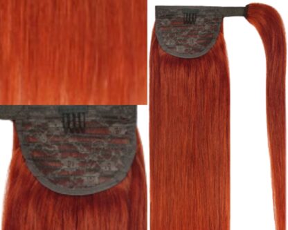 ponytail hair piece-ginger long straight 3