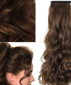 professional ponytail brown curly long 2