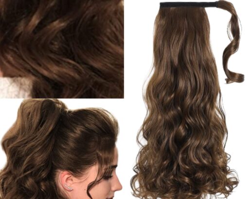 professional ponytail brown curly long 2