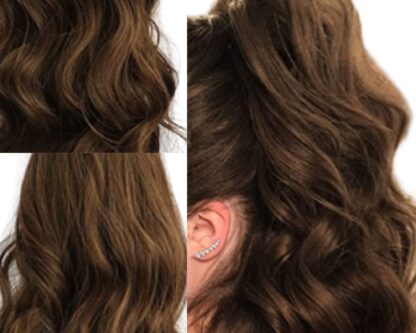 professional ponytail-brown curly long 4