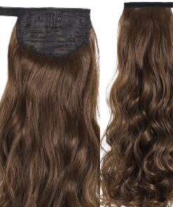professional ponytail brown curly long 4