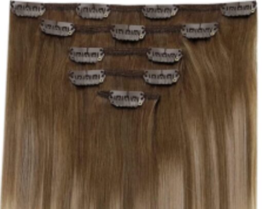 remy human hair clip in extensions ombre wavy long 4