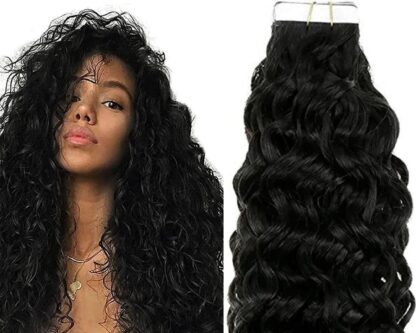 tape in extensions for black hair-curly long 1