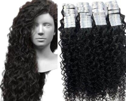 tape in extensions for black hair-curly long 2