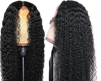 tape in hair extension black hair-kinky curly 2