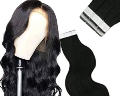 tape in hair extensions for black hair-body wave long 3