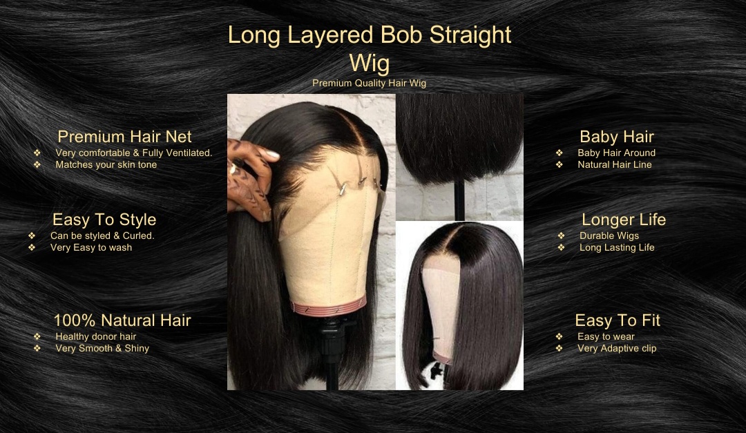 Long Layered Bob Straight Hair-Wig5